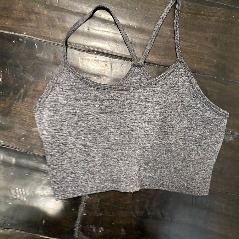 Forever 21 grey workout crop